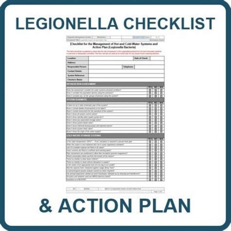 Legionella Management Plan Template