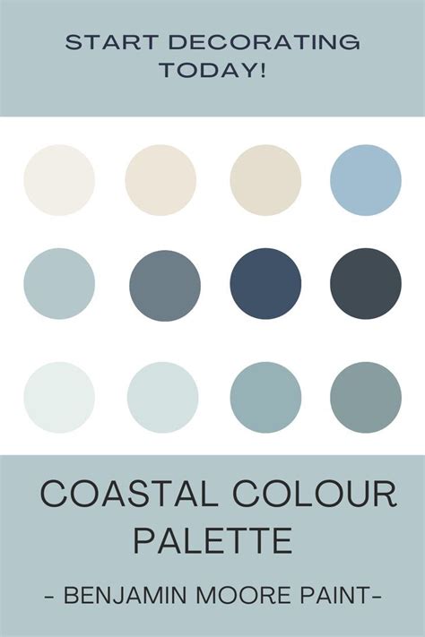 Coastal colour palette benjamin moore paint by suite minded – Artofit