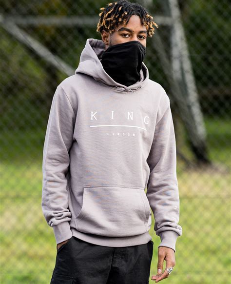 King Apparel Staple Tracksuit Mask Hoodie - Stone | Kazam Headshop