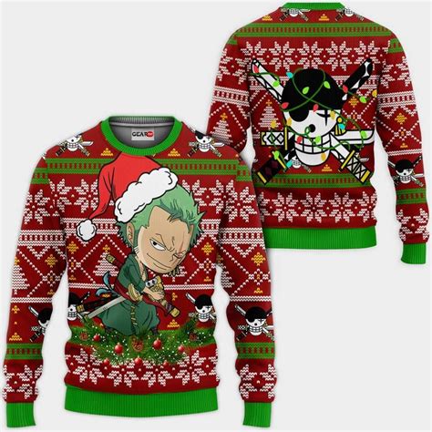 Red Hair Pirates Ugly Christmas Sweater Anime Xmas Gifts One Piece GG0711 | One Piece Store