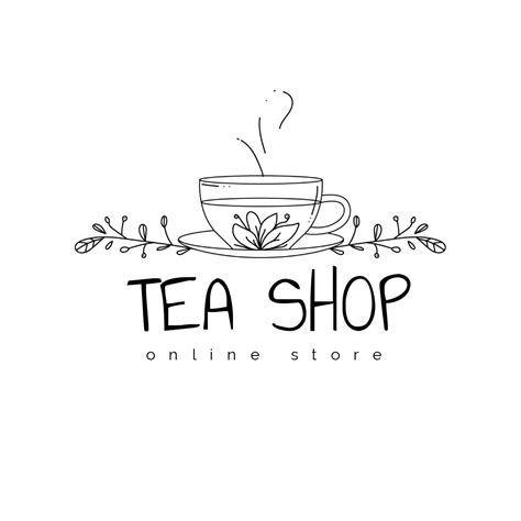 Tea Shop Logo Template - Mediamodifier