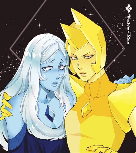 They are too beautiful to see#stevenuniverse #fanart #yellowdiamond #bluediamond | Steven ...