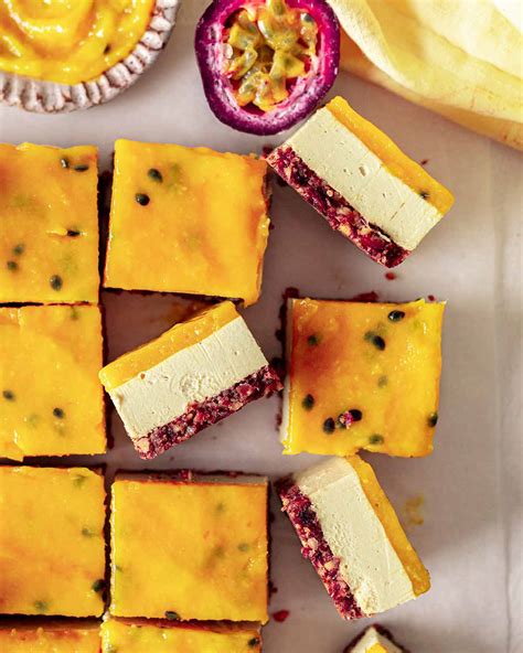 Vegan Mango Cheesecake Bars (no-bake) - Rainbow Nourishments