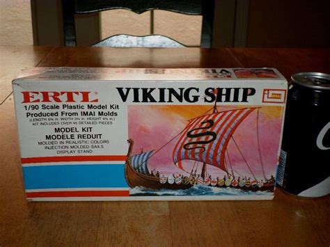 VIKING SHIP, Plastic Model Ship Kit, Scale 1/90, VINTAGE # 1970's yrs ...