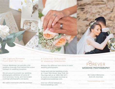 Tri-fold Wedding Brochure Design Template in PSD, Word, Publisher ...