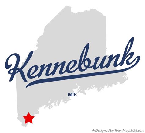 Map of Kennebunk, ME, Maine