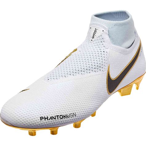 Nike Phantom Vision Elite FG - LTD - White/Metallic Gold - SoccerPro