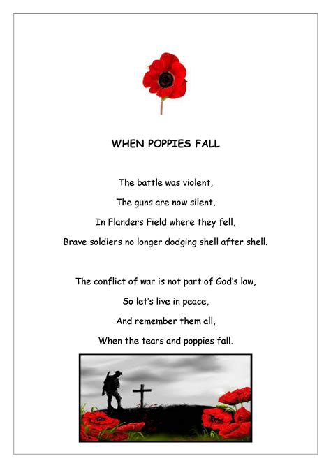 World War 1 Remembrance Poetry – Ashford Wide