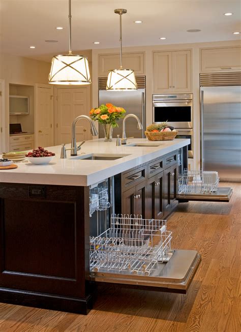 39 Smart Kitchen Islands With Built-In Appliances - DigsDigs