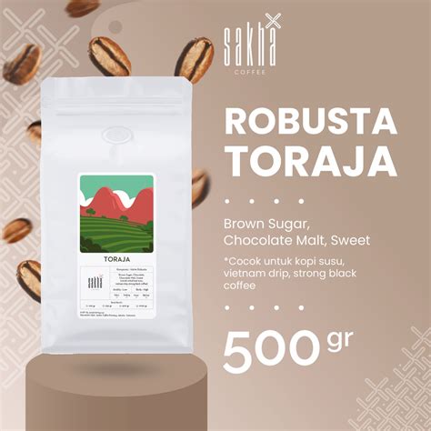 Jual Biji Kopi Bubuk Fine Robusta Sapan Toraja Sulawesi Espresso Coffee ...