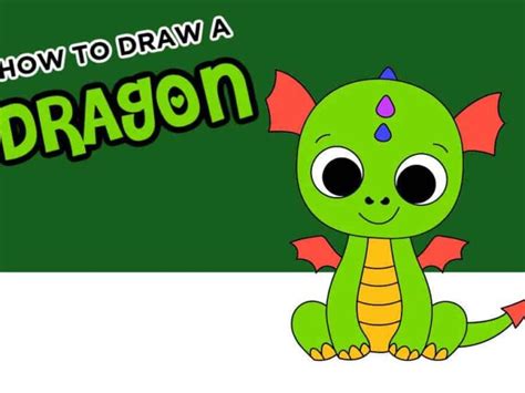 How To Draw A Cute Baby Dragon Step By Step