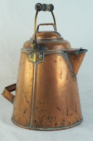 Antiques and Collectibles - Copper Cowboy Coffee Pot - circa 1910 | Vintage coffee pot, Cowboy ...