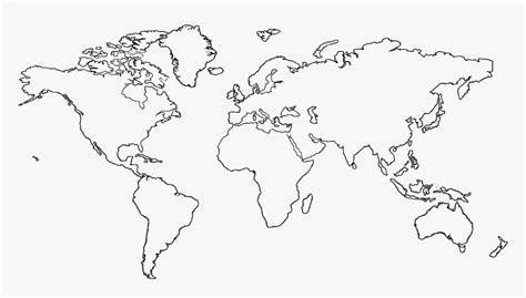 World Map Outline Transparent