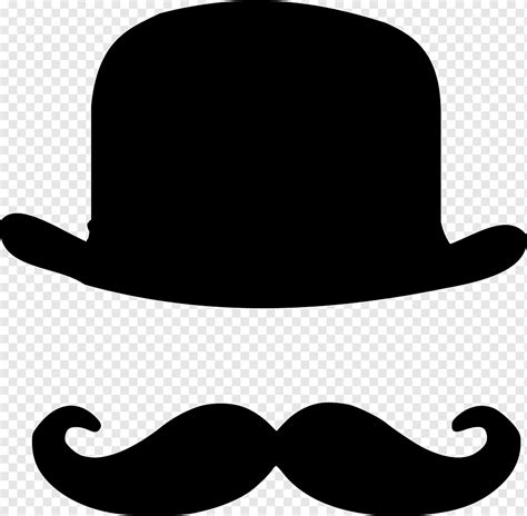 Moustache Bowler hat T-shirt Beard, bowler hat, hat, fashion, top Hat png | PNGWing