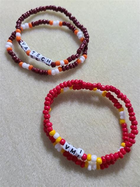 College Bracelet Sets Custom Bracelets Collegiate Jewelry - Etsy in ...