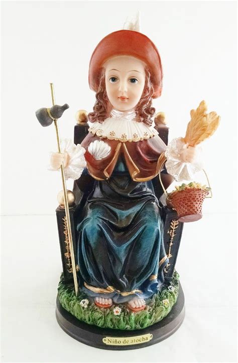 10" Inch Santo Niño de Atocha Statue Figurine Figure Nino San Estatua Making Out, Snow Globes ...