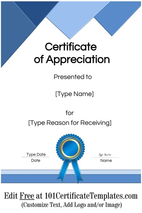 FREE Printable Certificate of Appreciation Template | Customize Online