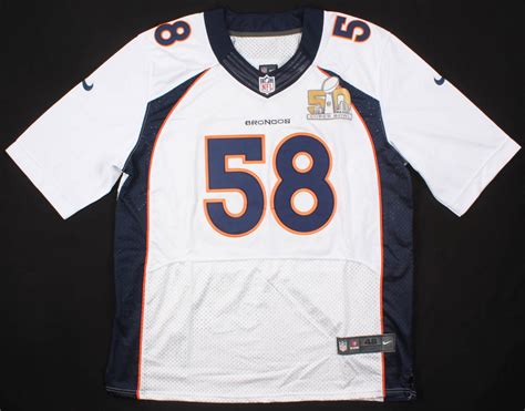 Von Miller Signed Denver Broncos Super Bowl 50 Jersey (JSA COA) | Pristine Auction