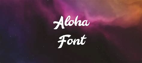 Aloha Font Free Download