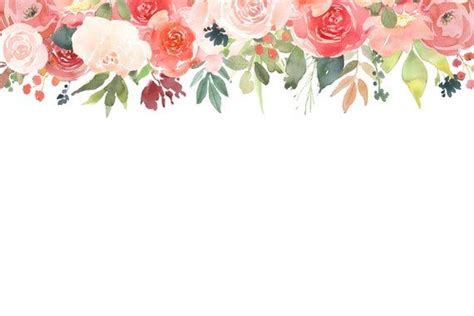 Watercolor Flower Frames Clipart Flower Border Clipart - Etsy | Marcos con flores, Tarjetas con ...