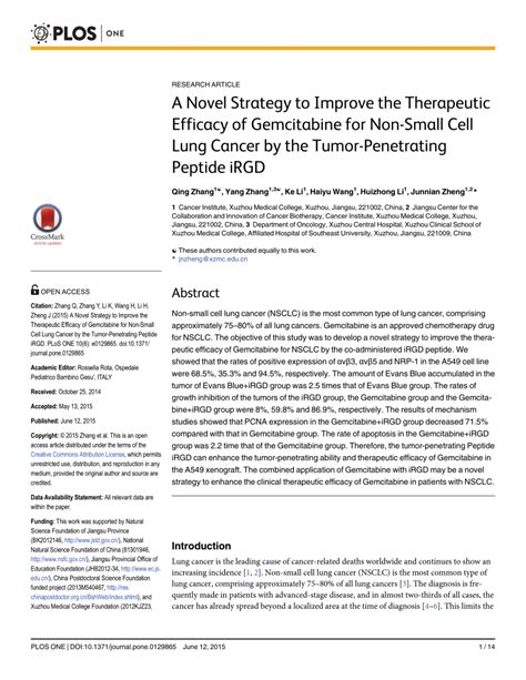 (PDF) A Novel Strategy to Improve the Therapeutic Efficacy of ...