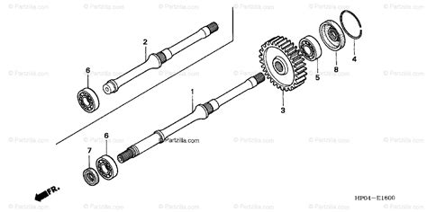 Honda ATV 2005 OEM Parts Diagram for Final Shaft | Partzilla.com