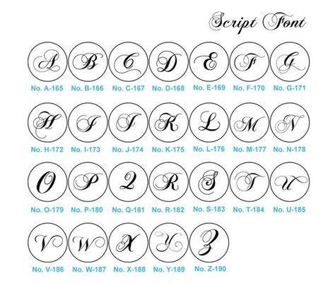 Wax Seal Stamp Letter script font A-Z Wax Seal Stamp Personalized Wedding Custom Seal Stamp ...