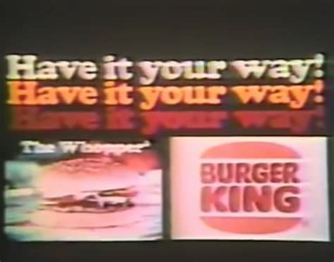 Burger King Jingle Have It Your Way Lyrics - Burger Poster