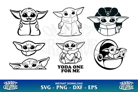 Baby Yoda SVG Bundle - Gravectory