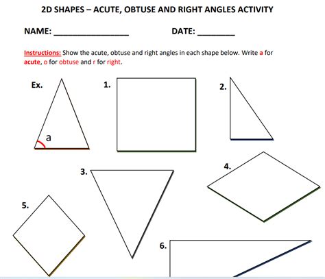 Right Angle Shapes