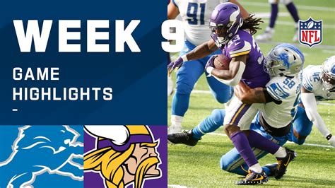 Lions vs. Vikings Week 9 Highlights | NFL 2020 - YouTube