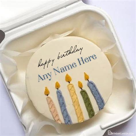 Happy Birthday Candle Cake With Name 2023