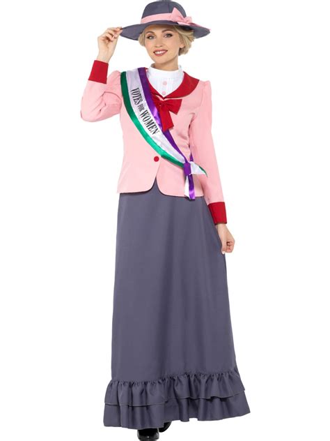 Adult Deluxe Victorian Suffragette Costume - 47306 - Fancy Dress Ball