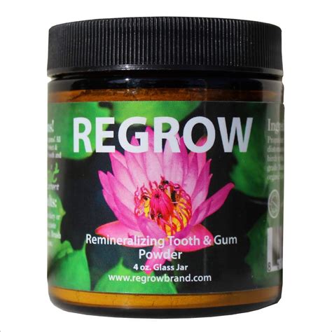 REGROW Remineralizing Tooth Powder - Stop Sensitive Teeth and Gums - Whiter Teeth Naturally ...