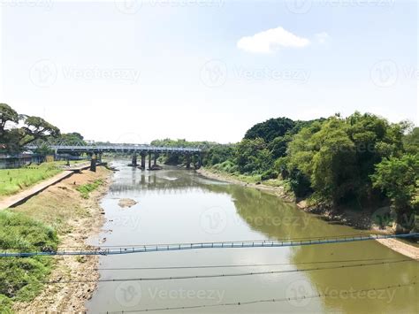 A pedestrian bridge 12710311 Stock Photo at Vecteezy