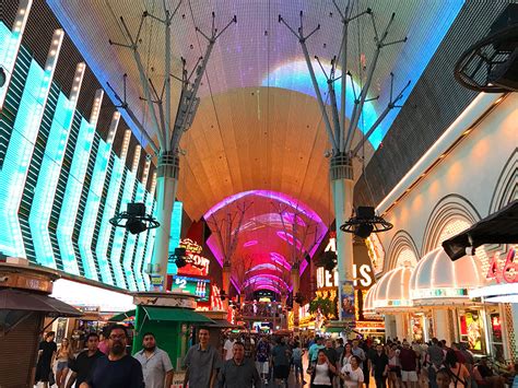 SlotZilla Zipline and Zoomline Above Fremont Street In Las Vegas