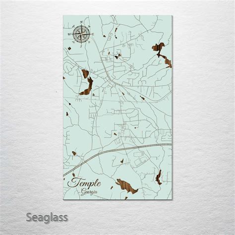 Temple, Georgia Street Map – Fire & Pine