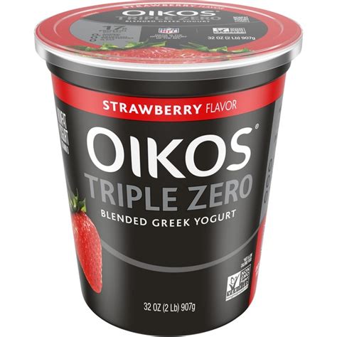 Oikos Triple Zero Strawberry Yogurt Nutrition - Nutrition Pics