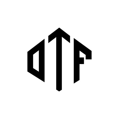 OTF letter logo design with polygon shape. OTF polygon and cube shape ...