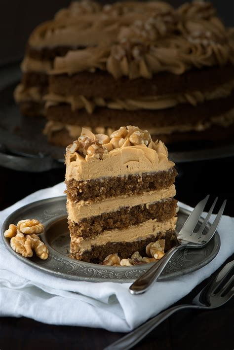 Coffee and Walnut Cake - Charlotte's Lively Kitchen