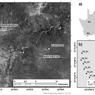 Location map indicating the study area in the Greater Taung ...