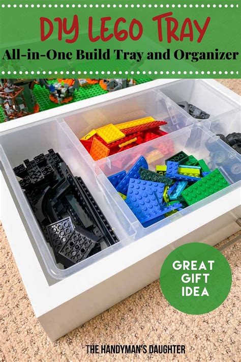 DIY Lego Tray with Organizer | Lego tray, Diy lego tray, Apartment organization diy