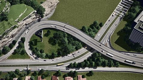 Trumpet interchange : CitiesSkylines