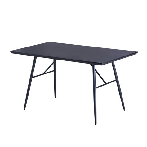 [Clearance] Annette 1.4m Dining Table, Wood - Black | Novena Furniture Singapore