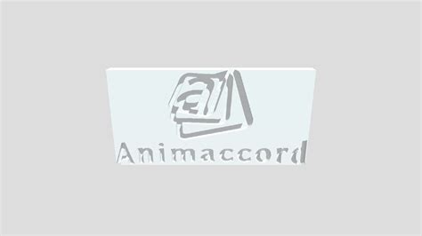 Animaccord Logo 3D Model (With Block) - 3D model by KeianSaldua29 [405eb85] - Sketchfab