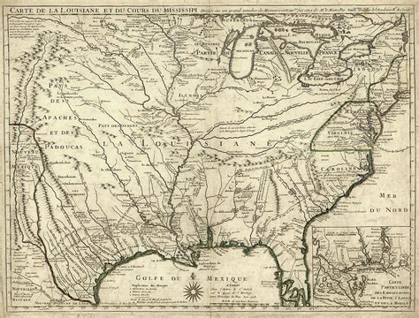 Map Of French Louisiana Photograph by Library Of Congress, Geography And Map Division - Fine Art ...