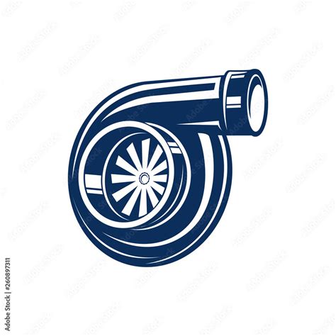 logo design for turbo engine Stock Vector | Adobe Stock