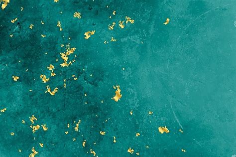 Turquoise And Gold Foil Texture Background, Background, Abstract ...