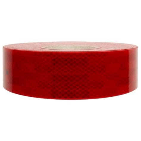 TAPE REFLECTIVE 50MM X 50M RED - 50M ROLL -VEHICLE CONSPICUITY E-MARK | Fowkes Bros