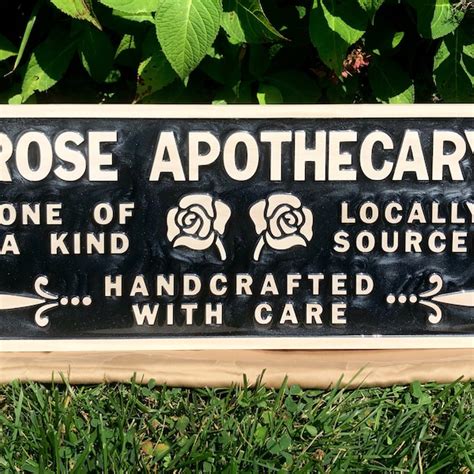 Rose Apothecary Sign - Etsy